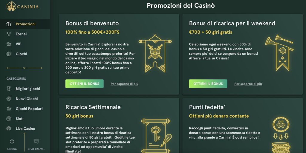 casinia promotinos