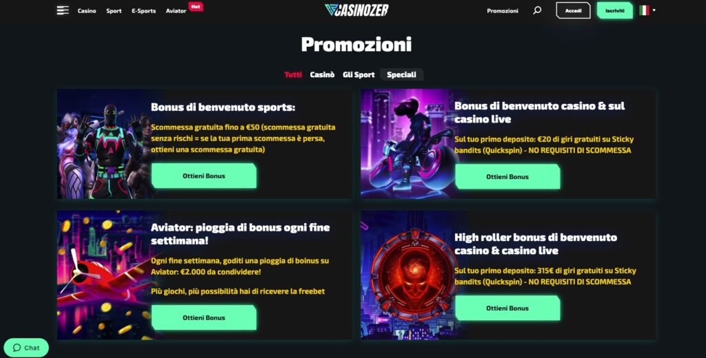 casinozer promotions